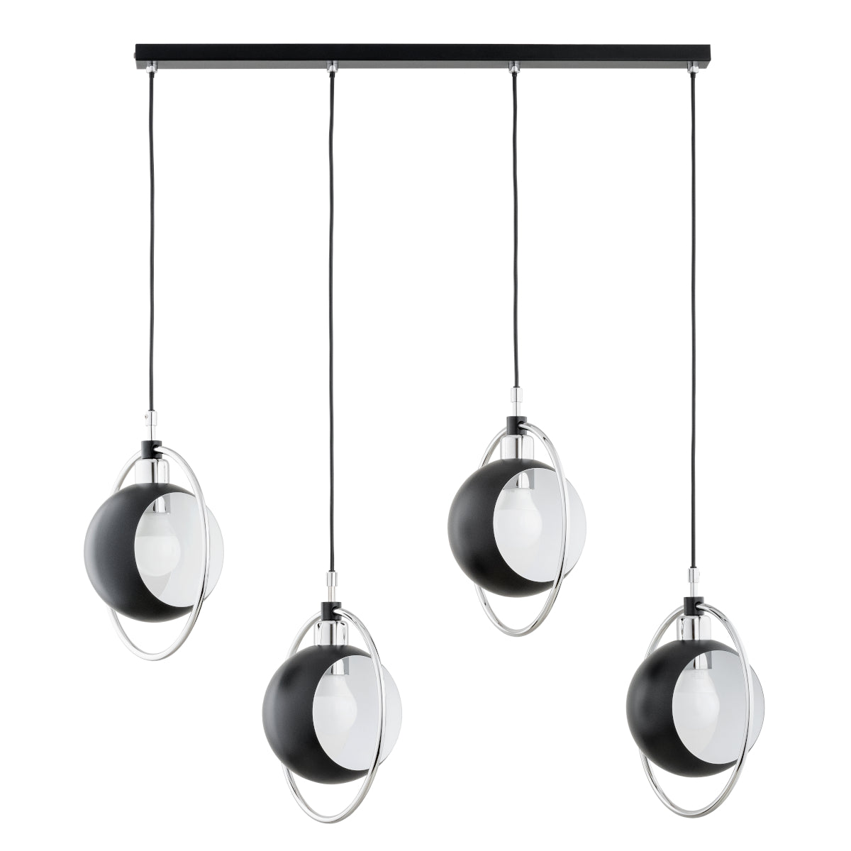 PENDANT LAMP ALFA OLIMPIA Black 4 x E27