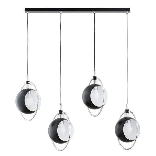 PENDANT LAMP ALFA OLIMPIA Black 4 x E27