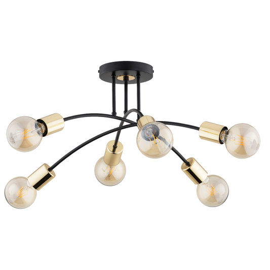 CEILING LAMP ALFA TILAN Black 6 x E27