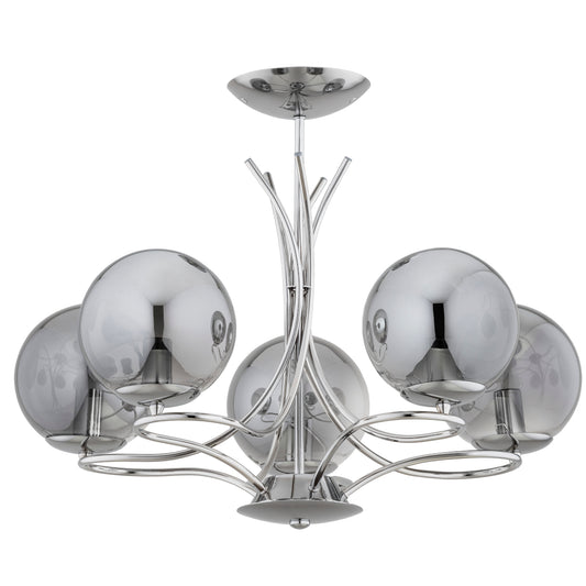 CEILING LAMP ALFA SENTIA Chrome 5 x E14