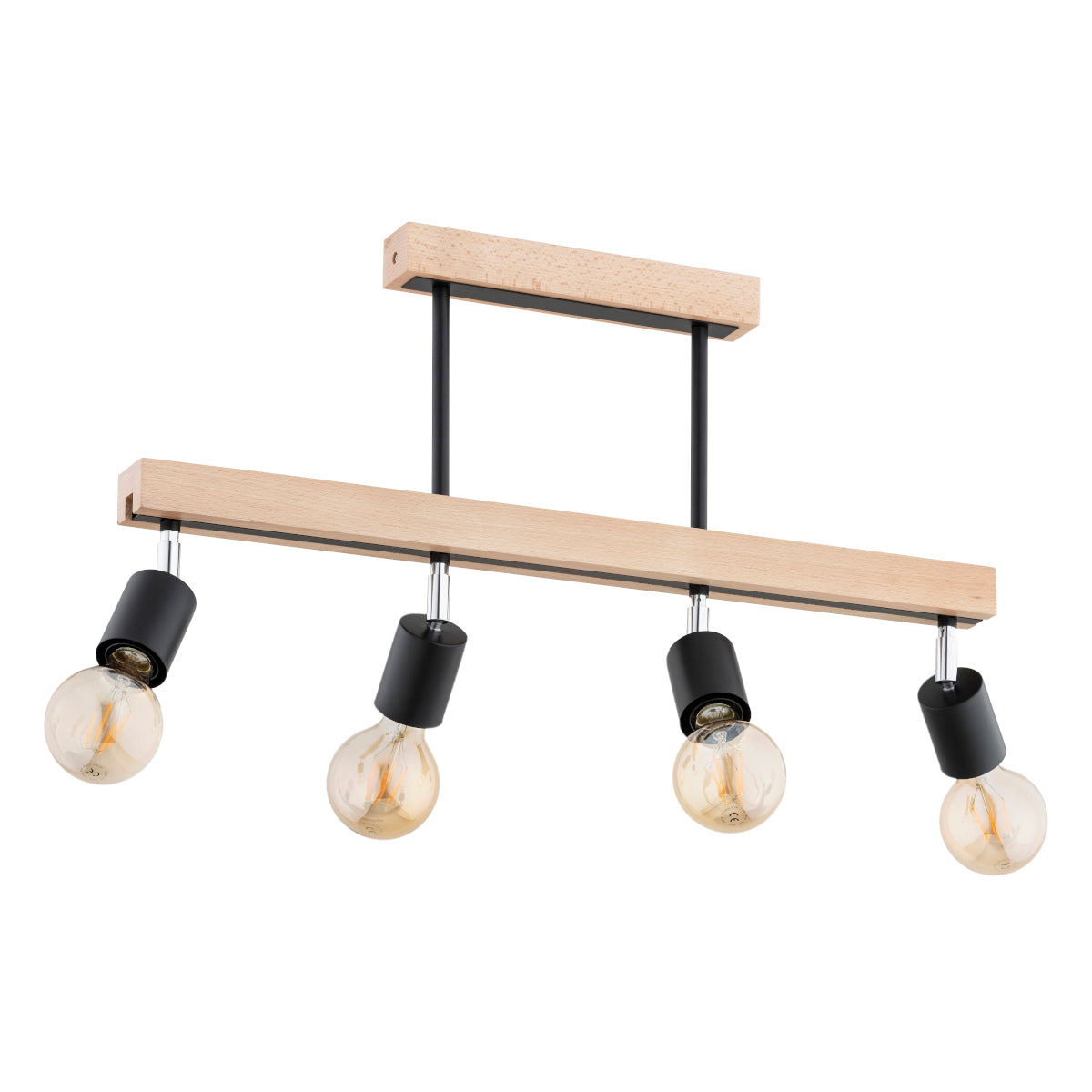 CEILING LAMP ALFA PILO  Wooden 4 x E27
