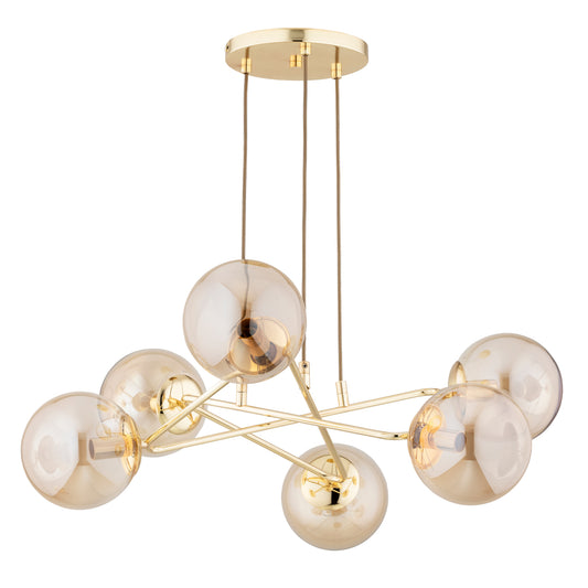 CEILING LAMP ALFA TRISTAN Gold 6 x E14