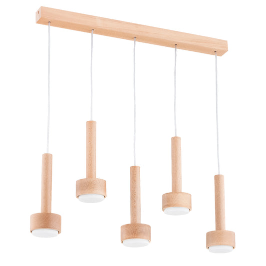 PENDANT LAMP ALFA BOLLO  Wooden 5 x G x 53