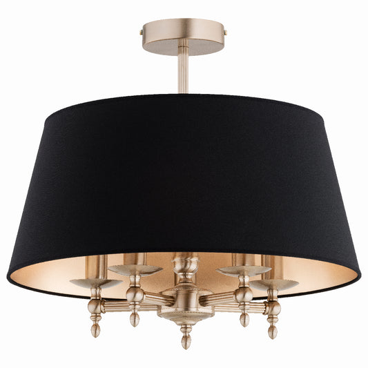 CEILING LAMP ALFA ROKSANA Gold & Black 5 x E14