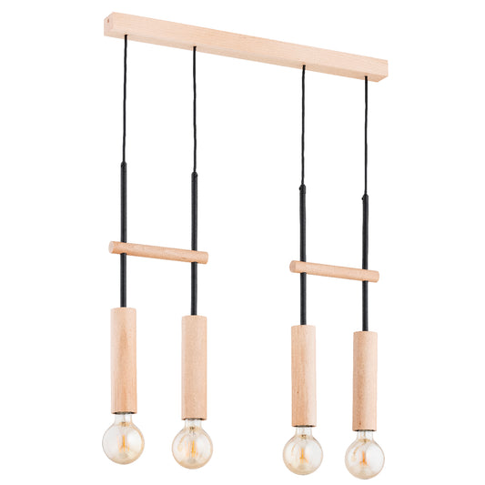 PENDANT LAMP ALFA DILAN  Wooden 4 x E27