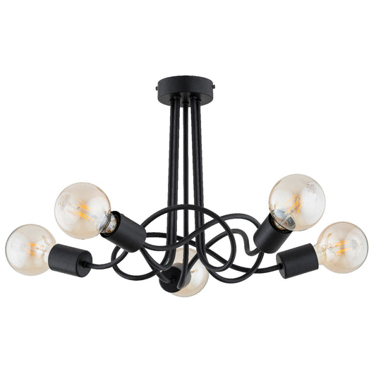 CEILING LAMP ALFA WINGO Black 5 x E27