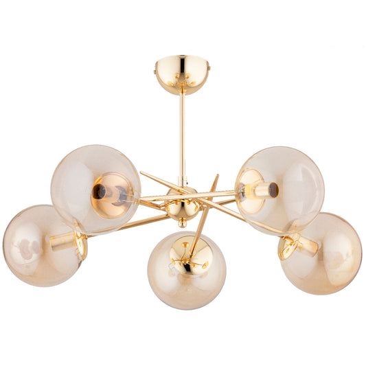 CEILING LAMP ALFA PRIMERY Gold 5 x E14