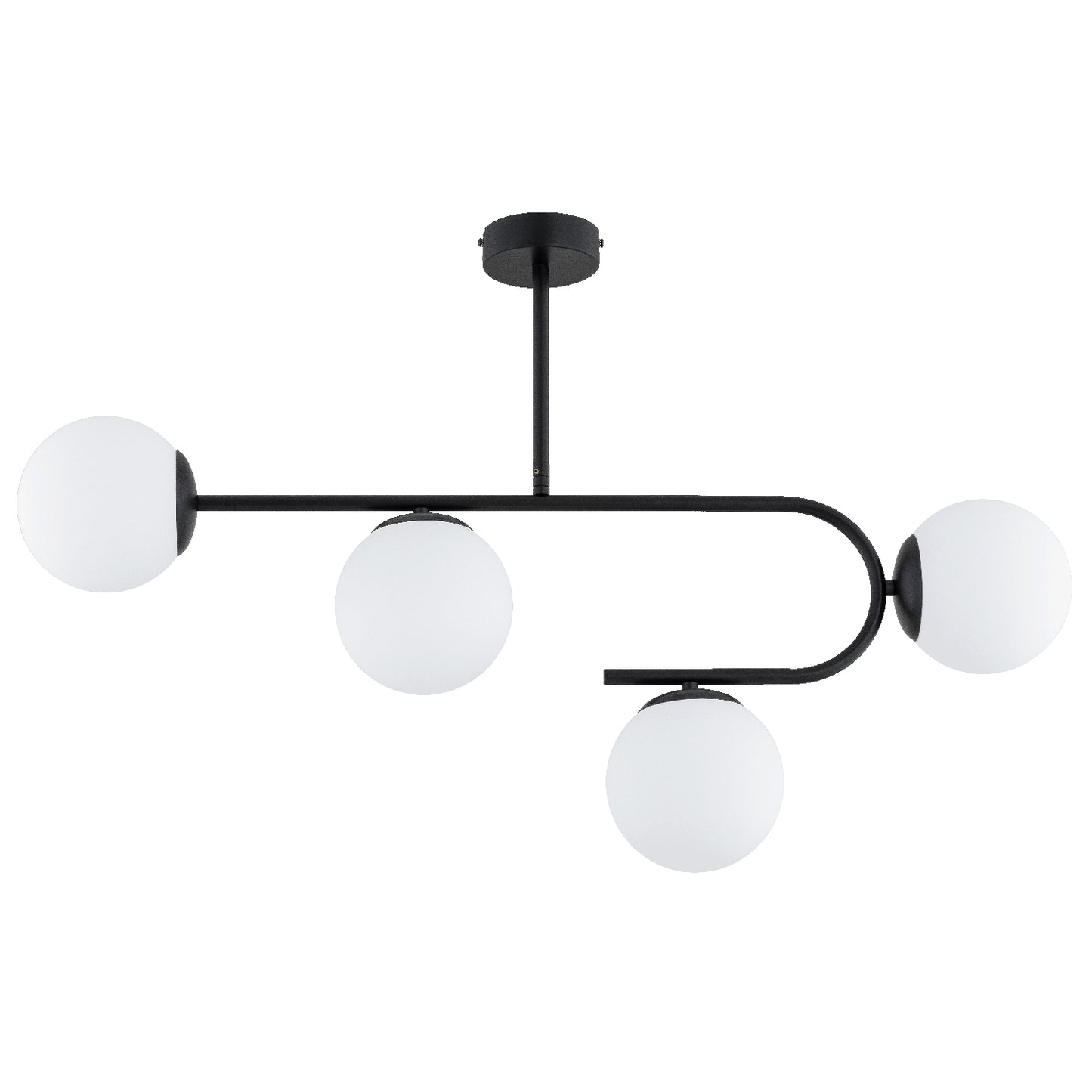 CEILING LAMP ALFA STELLAR Black & White 4 x E14