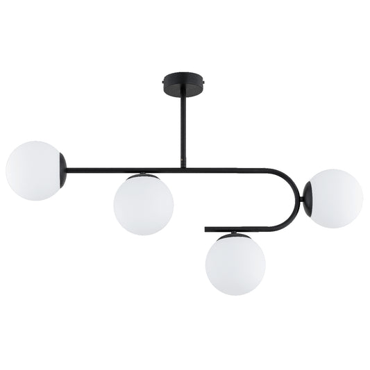 CEILING LAMP ALFA STELLAR Black & White 4 x E14