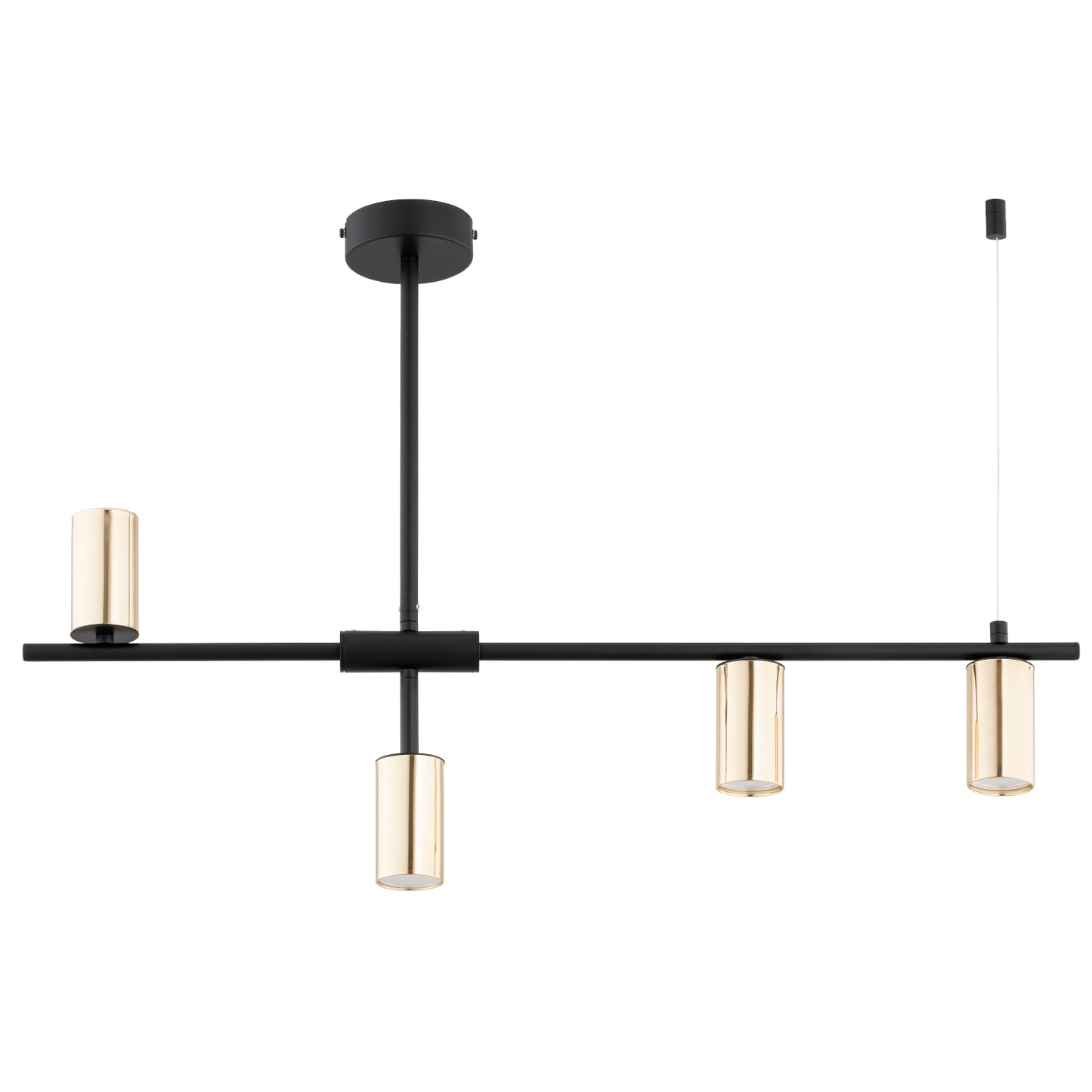 CEILING LAMP ALFA SAUR Black & Gold 4 x GU10