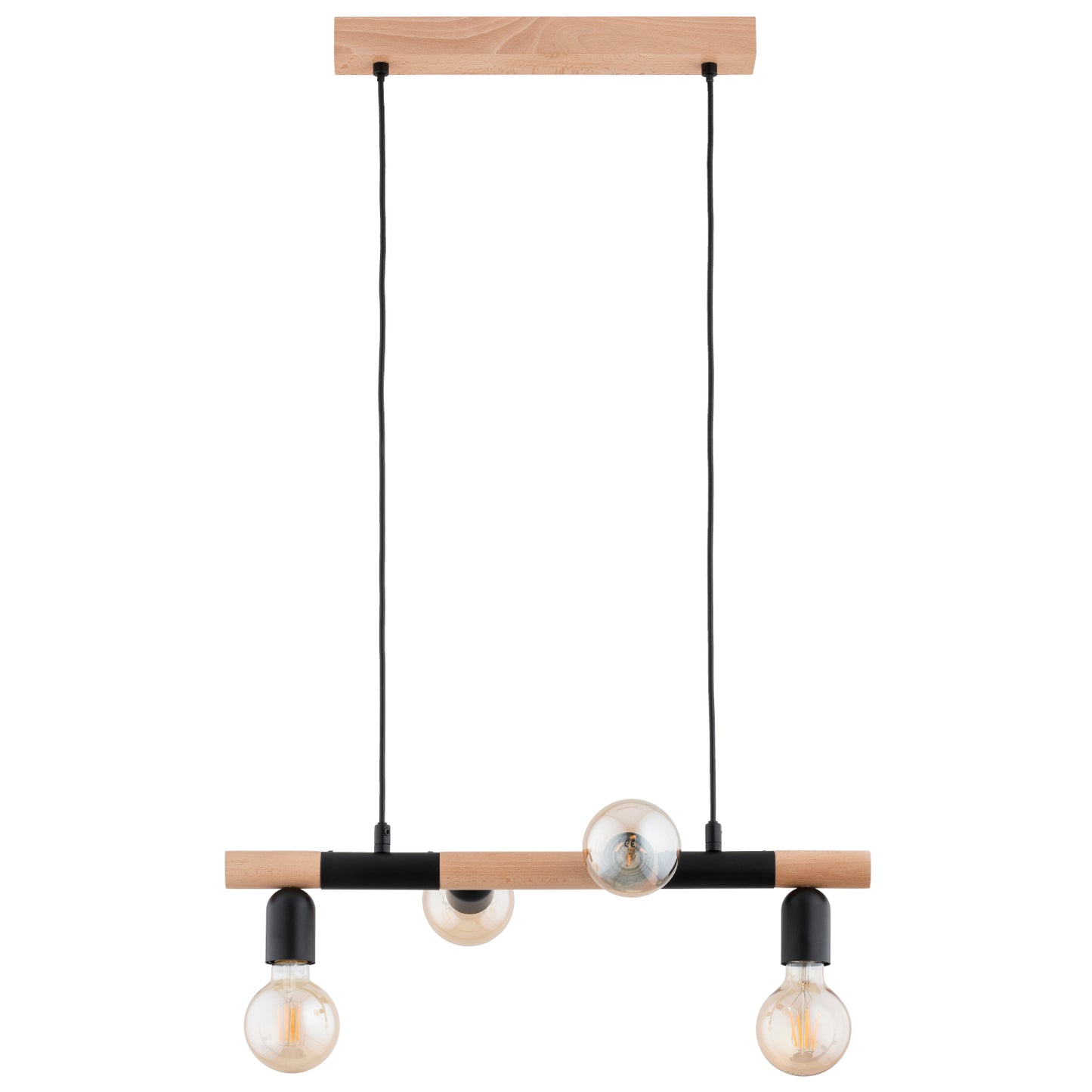 PENDANT LAMP ALFA LIDO  Wooden 4 x E27