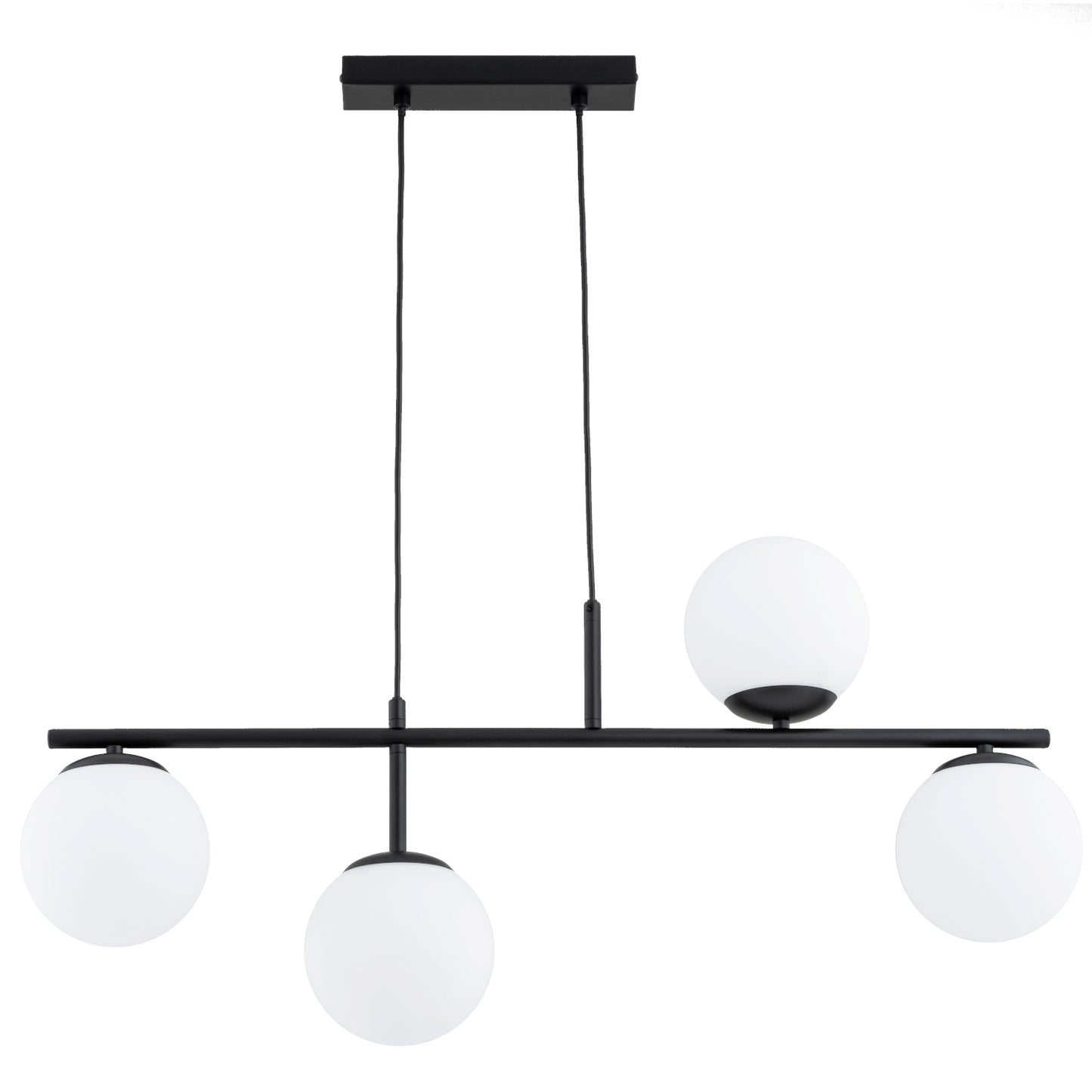 PENDANT LAMP ALFA LUNA Black & White 4 x E14