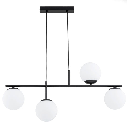 PENDANT LAMP ALFA LUNA Black & White 4 x E14