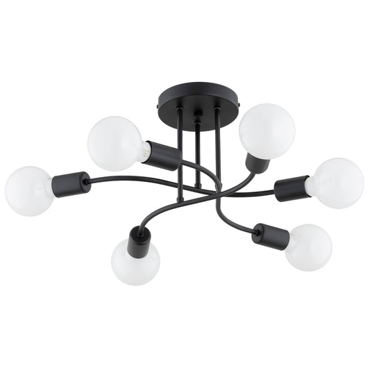 CEILING LAMP ALFA SEJNO Black 6 x E27
