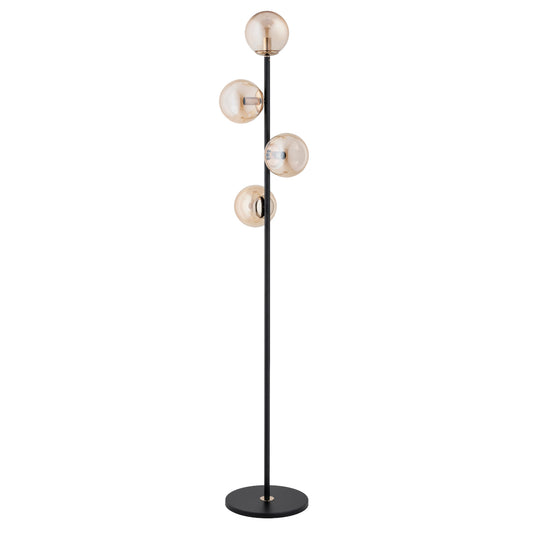 FLOOR LAMP ALFA MALAGA Black & Gold 4 x E14