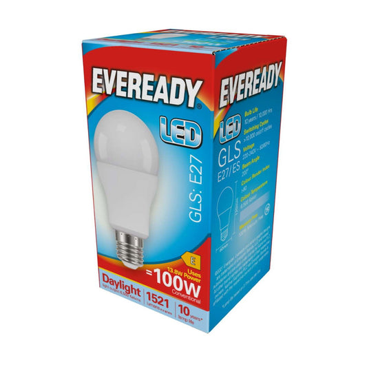 Eveready LED GLS | E27 | 13.8W | 1521lm | Daylight 6500K | Single Pack