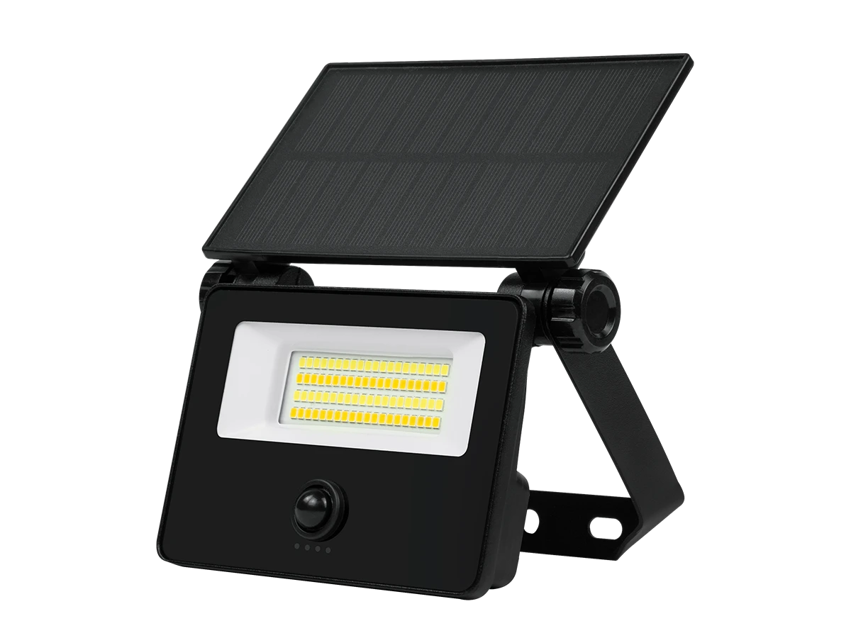10W Solar Floodlight | PIR Sensor & Remote | IP65 | 1100lm