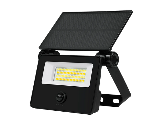 10W Solar Floodlight | PIR Sensor & Remote | IP65 | 1100lm