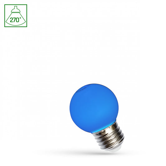 1w Blue LED Golf Ball Bulb | E27 | Non-Dimmable | 270° beam angle