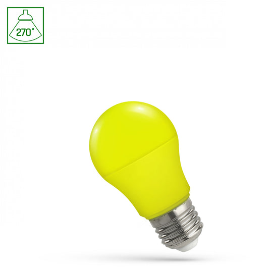 4.9W Yellow LED GLS Bulb | E27 | Decorative Lighting