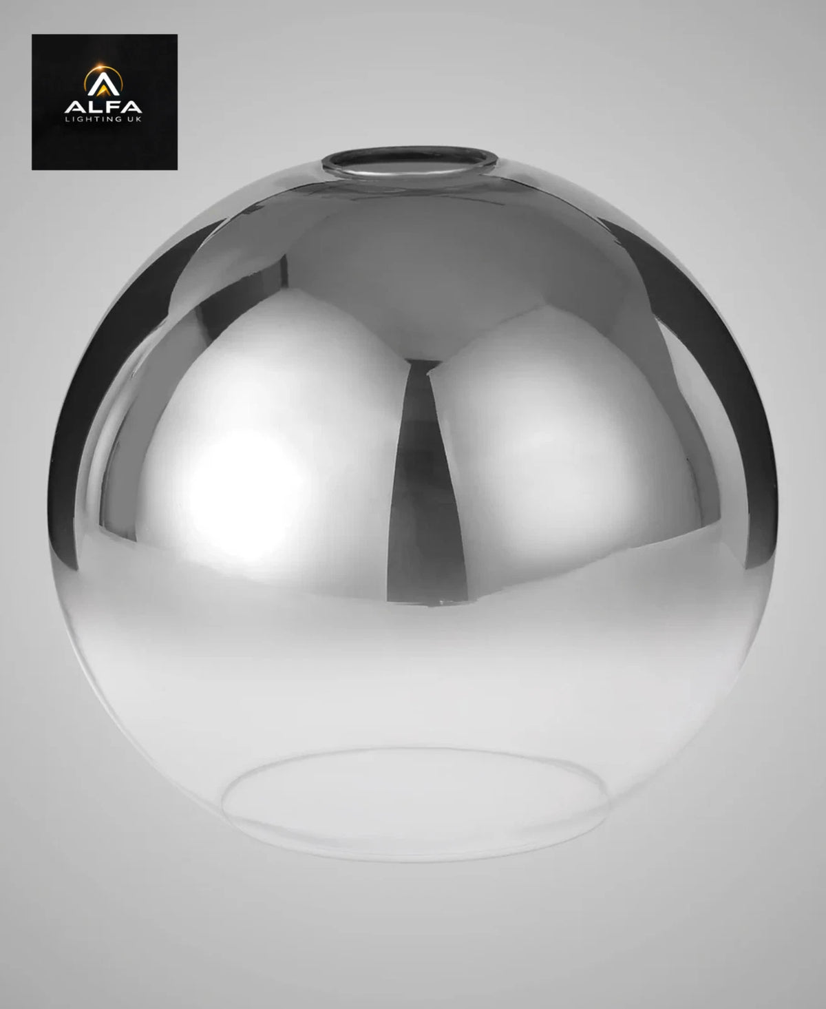LIGHT | SH7791 | Acree | 30cm Globe | Glass | Smoked/Clear - CLEARANCE