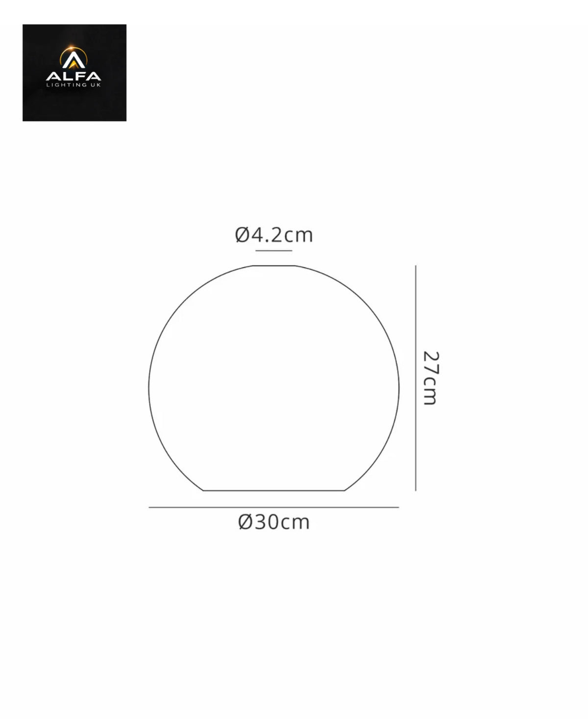LIGHT | SH7791 | Acree | 30cm Globe | Glass | Smoked/Clear - CLEARANCE
