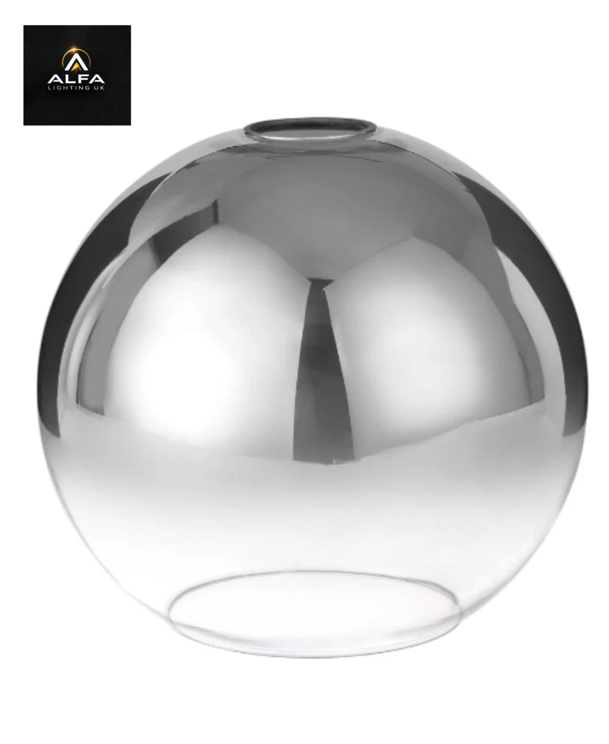 LIGHT | SH7791 | Acree | 30cm Globe | Glass | Smoked/Clear - CLEARANCE