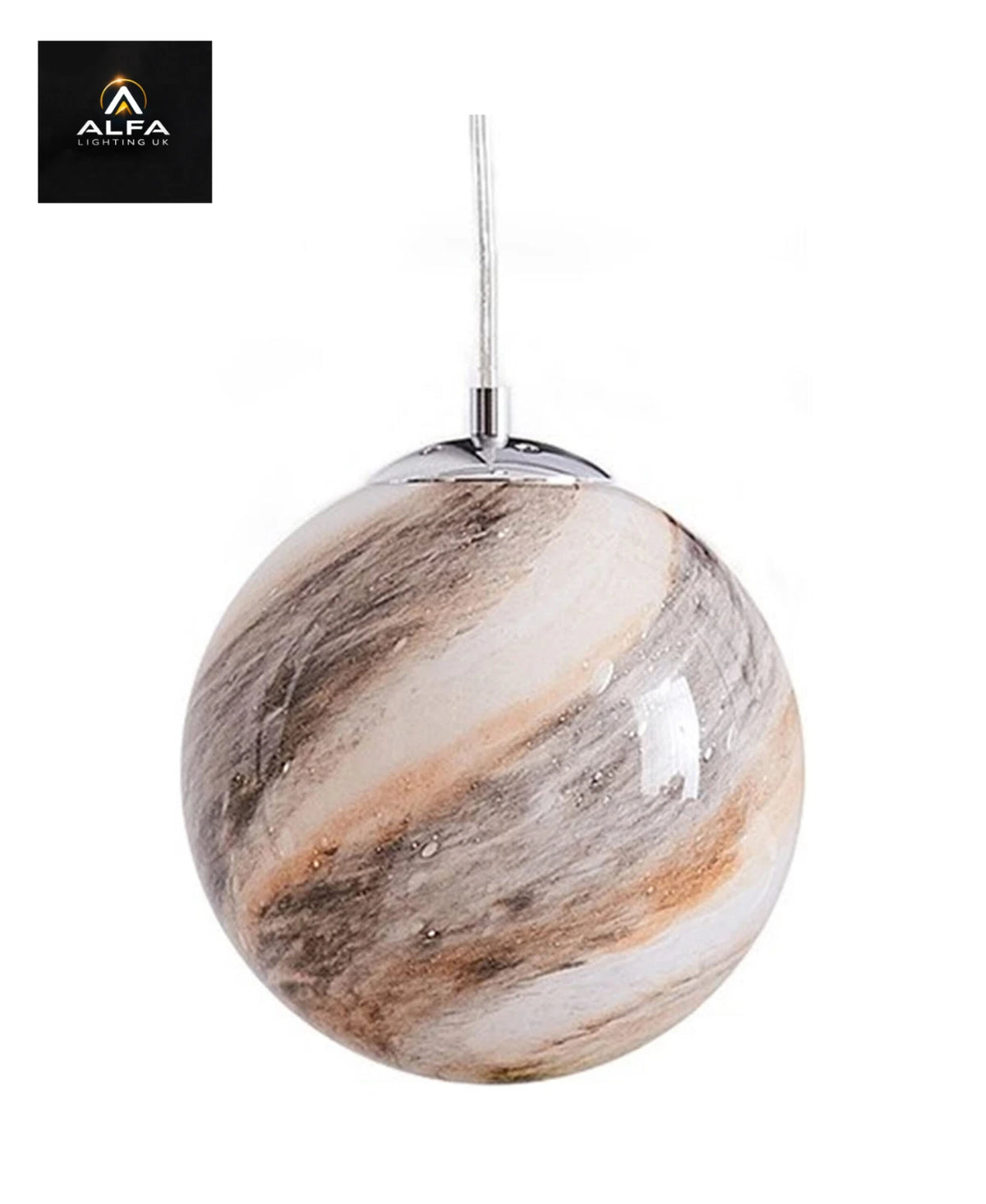 Bravo Lighting | 1194 | GALAXY | 1 Light Pendant | Jupiter | LARGE - CLEARANCE