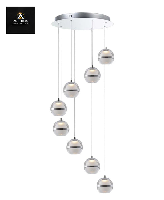 Bravo Lighting | BL12107 | EQUATOR | 8 Light LED Pendant - CLEARANCE