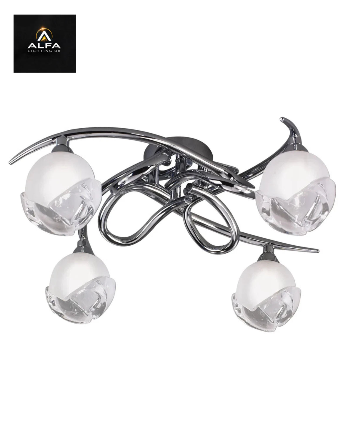 Mantra | M0807 | Ceiling 4 Light | Black Chrome Decorative Fitting - CLEARANCE