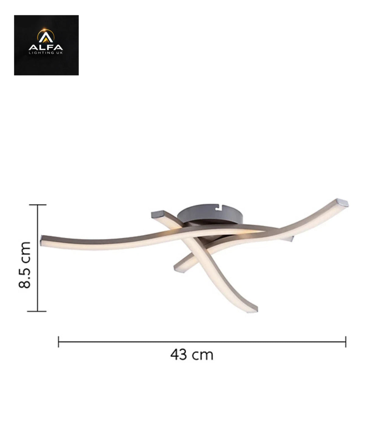 Bravo Lighting | 1141 | 18 Watt | LED Flush | SATIN NICKEL Ceiling Fitting - CLEARANCE