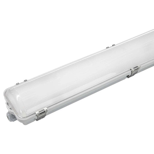 4x 5ft LED Batten Light | 48W | 6500K | IP65 Waterproof | Non Corrosive | Stainless Clips - CLEARANCE