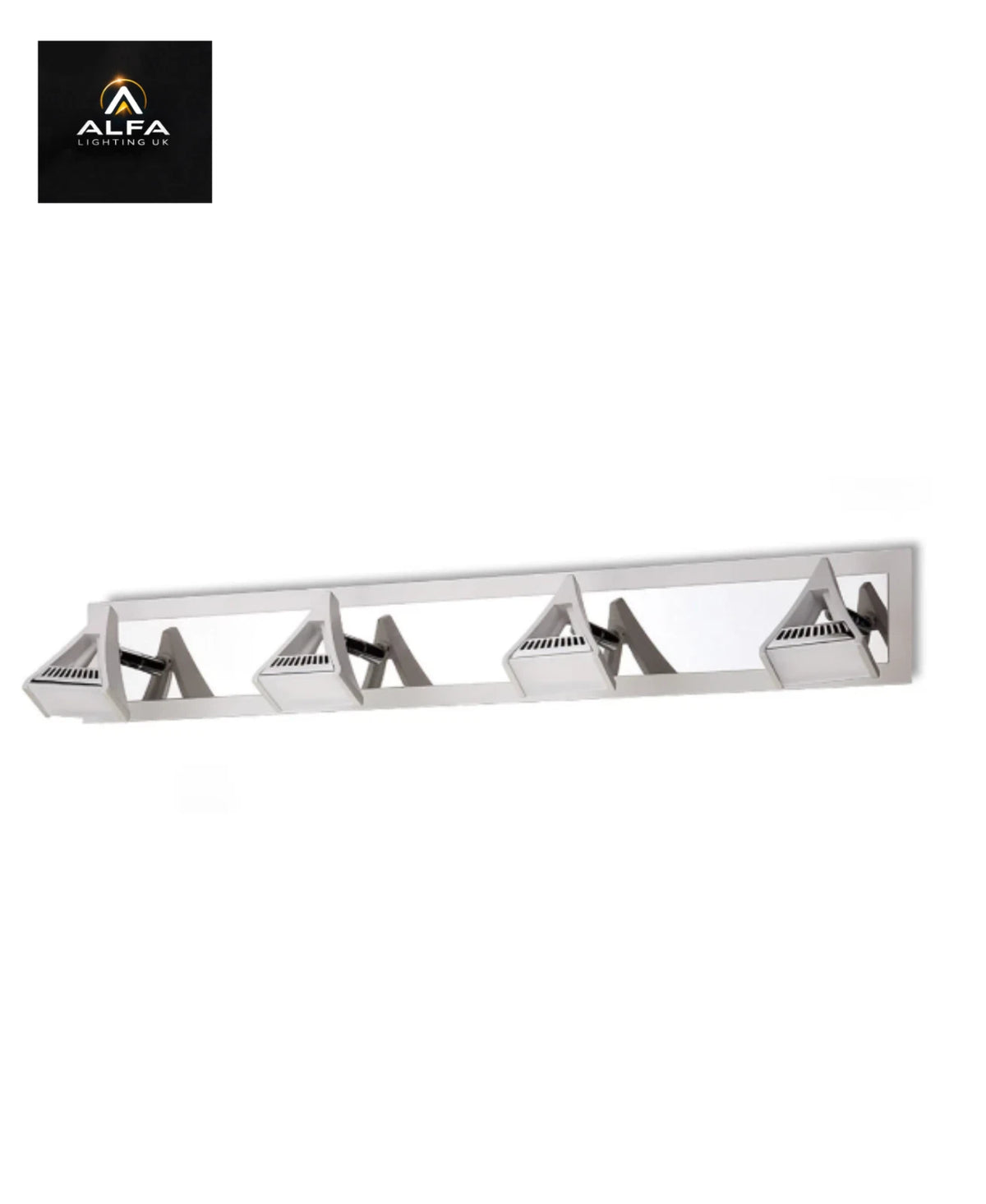 Mantra | M8103/1 | Filippo Linear Spot Light | 4 Light LED | Matt White/Polished Chrome - CLEARANCE
