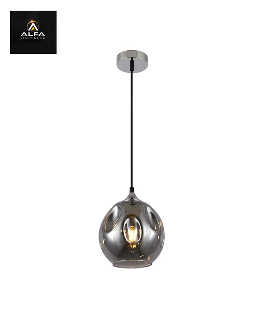 Bravo Lighting | 1111 | MARS | 1 Light Pendant | Polished Chrome/Smoked - CLEARANCE