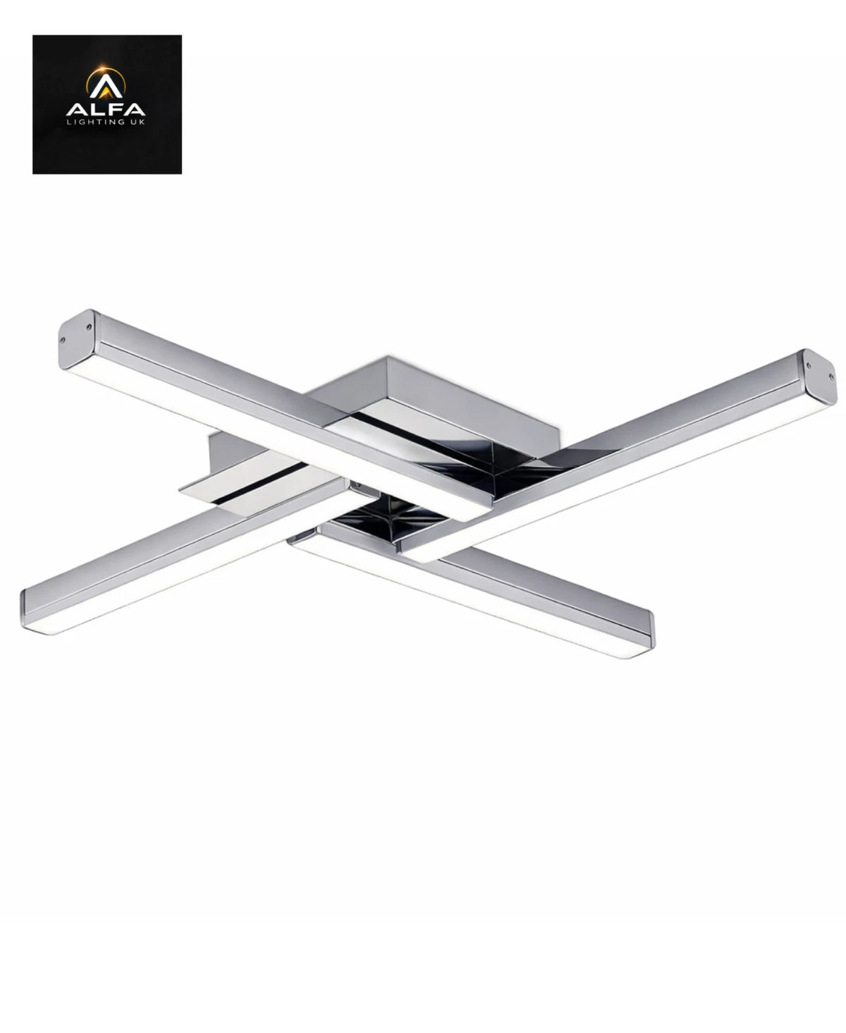 LIGHT | SH7029 | 4 Light | Ceiling Flush | 4 x 6W LED | Polished Chrome | IP44 - CLEARANCE