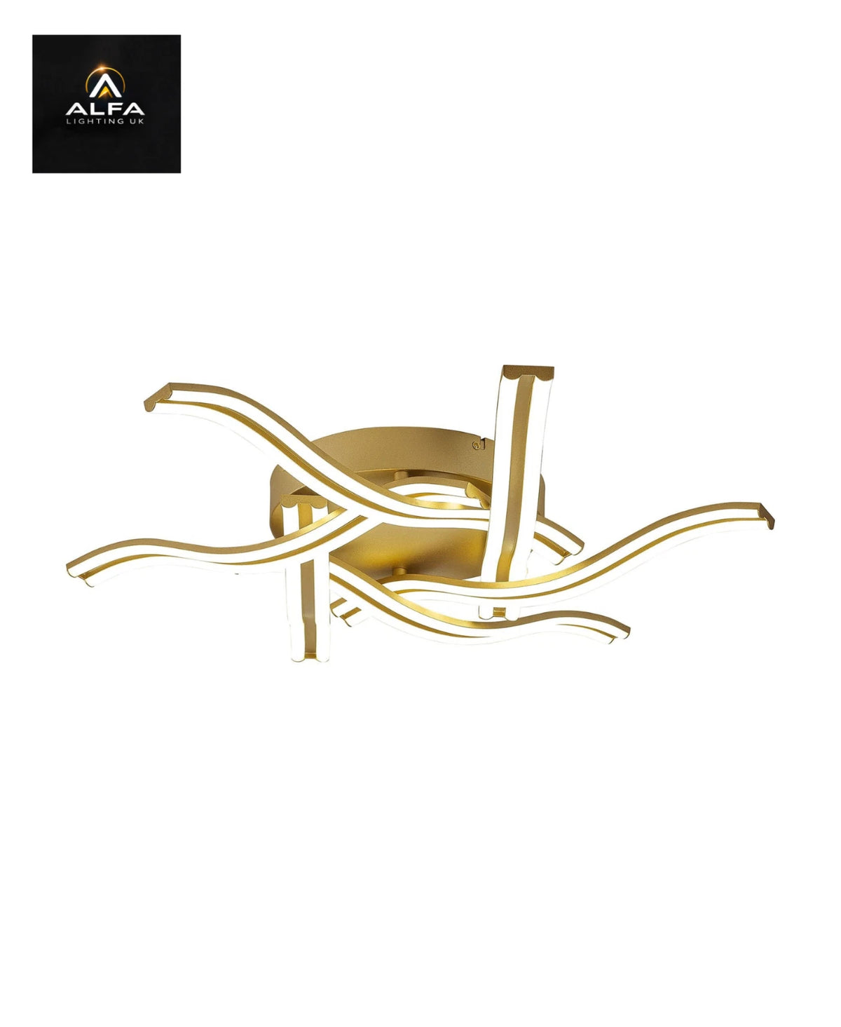 LIGHT | SH8408SG | 6 Ceiling light | 3 Step Dimming | 6 x 13W LED | Sand Gold - CLEARANCE