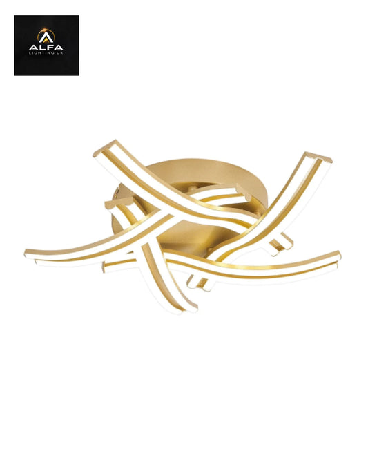 LIGHT | SH7094SG | 5 Light Ceiling | 3 Step Dimming | 5 x 12W LED  | 3500K | 3792lm | Sand Gold - CLEARANCE