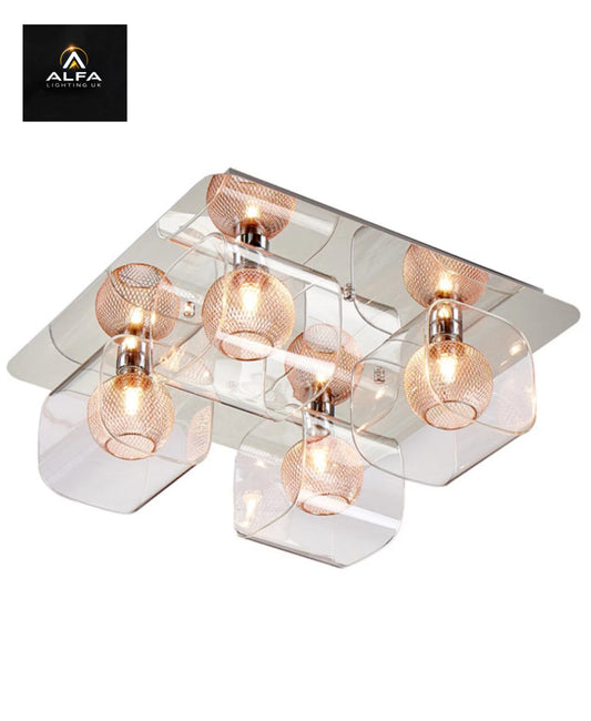Bravo Lighting | 1091 | ASTOR | 4 Light Semi Flush - CLEARANCE