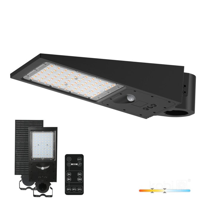 Solar Powered 30W LED Street Light | PIR Motion | 3000K/4000K